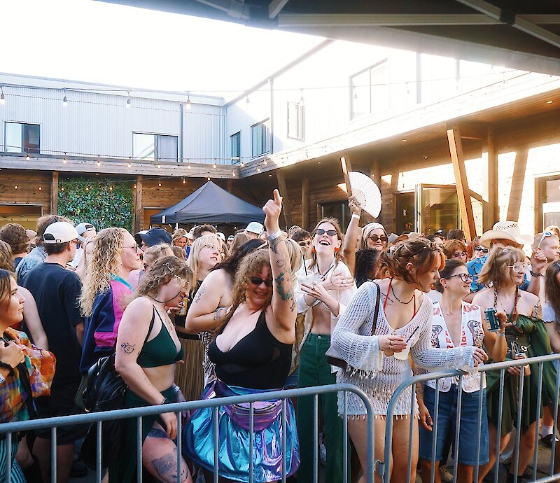 The Velveteins & the Shindigs Courtyard Party