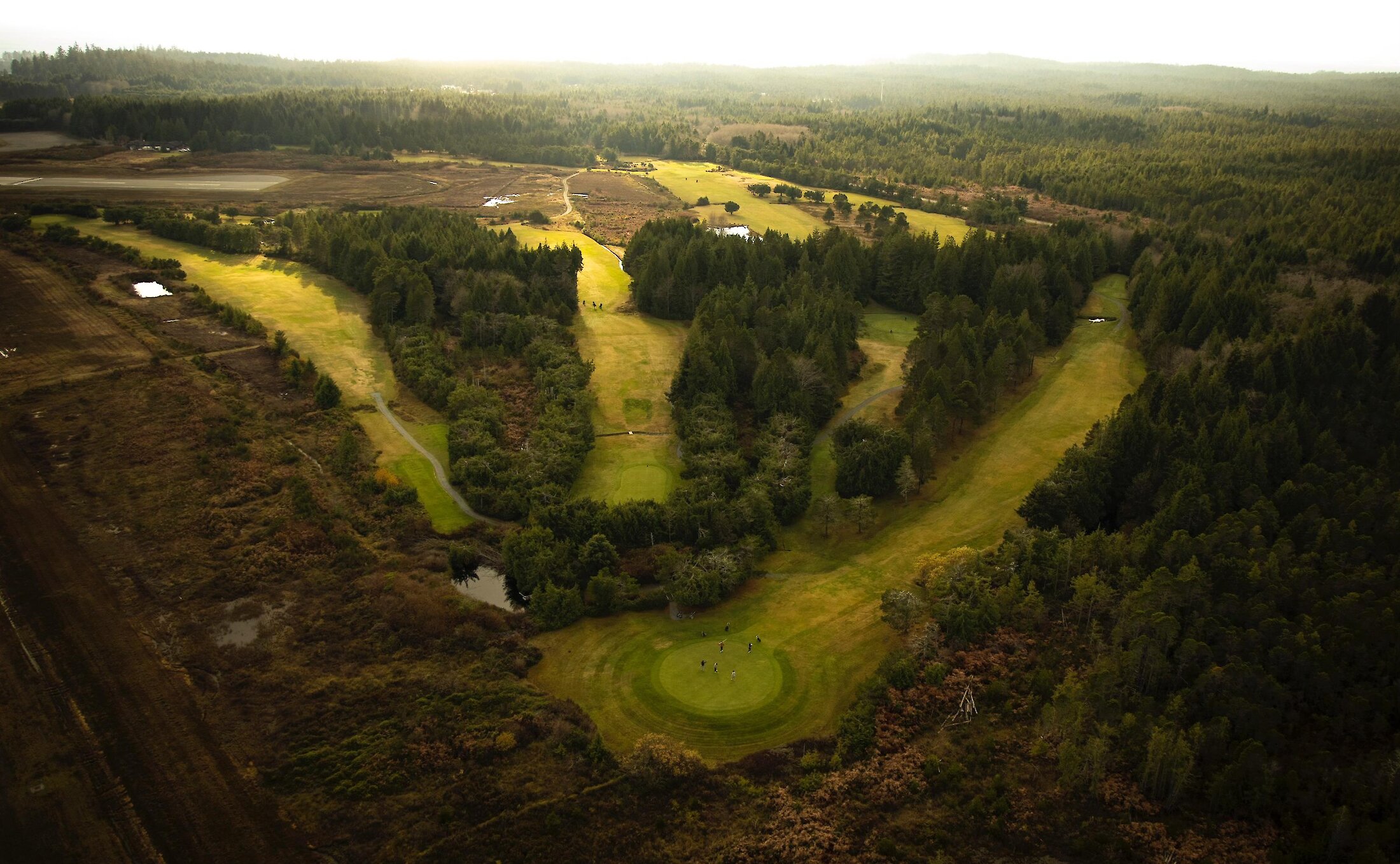 Aerial view of the Tofino Long Beach Golf Course