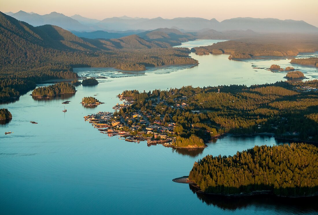 Aerial view of islands