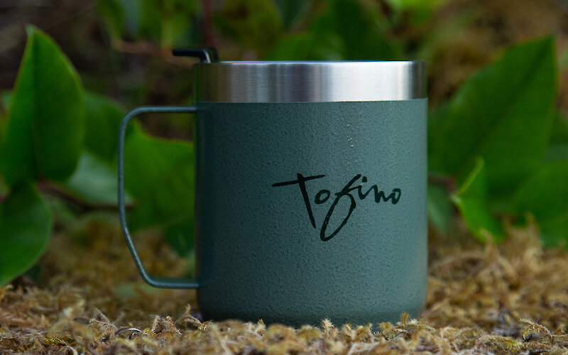 reusable Tofino brand mug