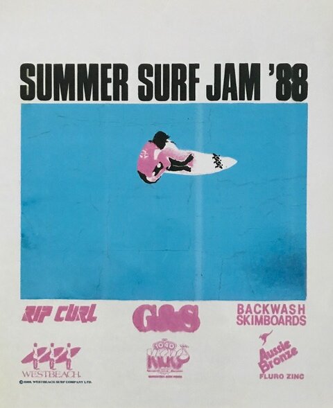 1988 surf competition poster