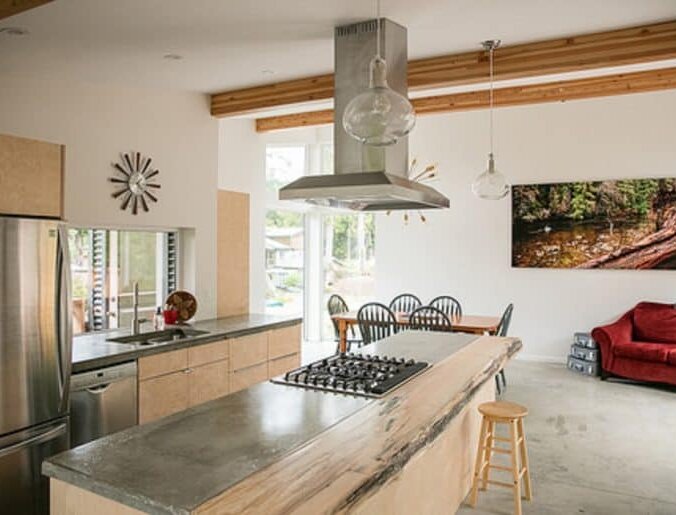 Interior of kitchen